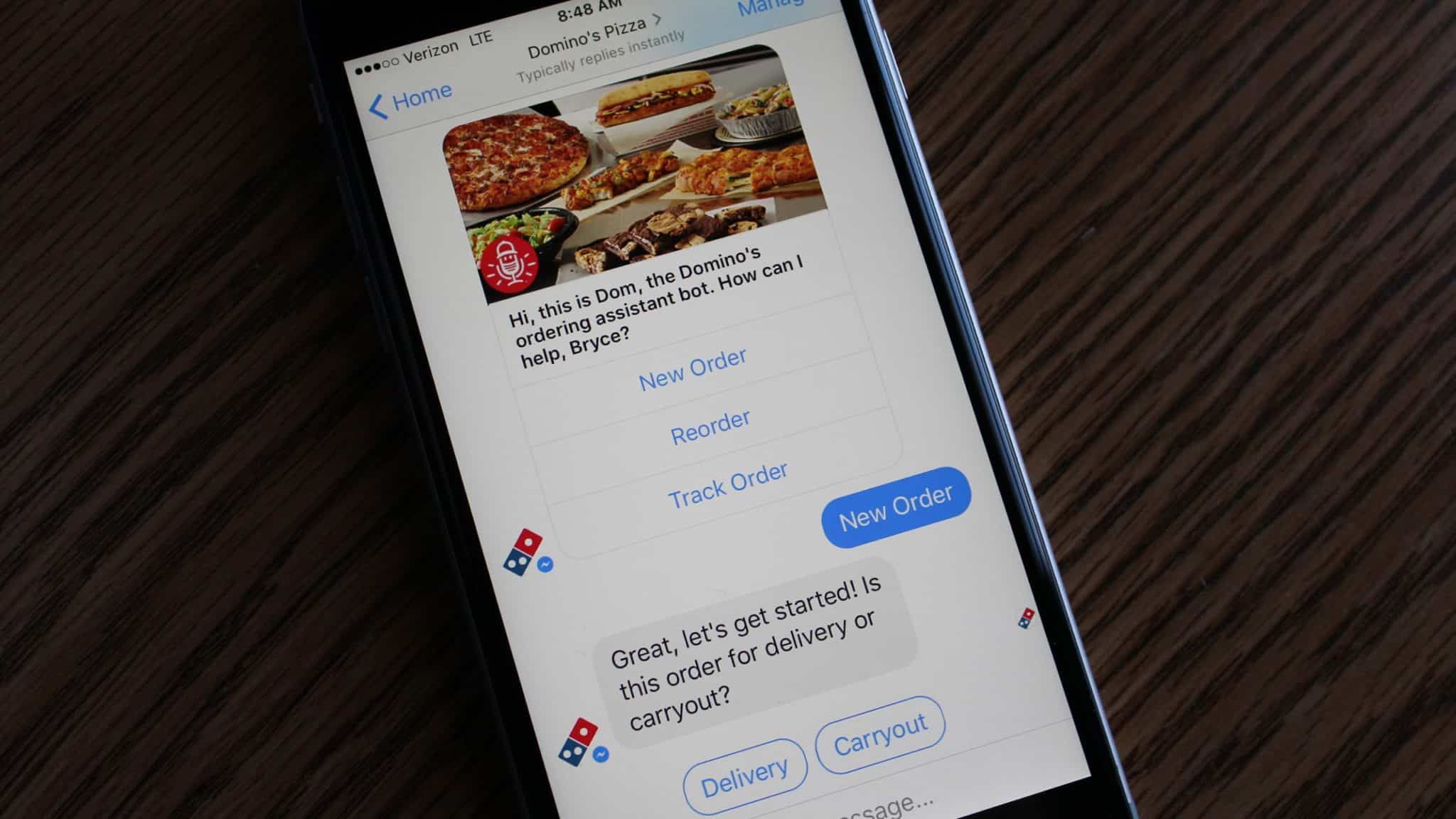 Domino's pizza chatbot
