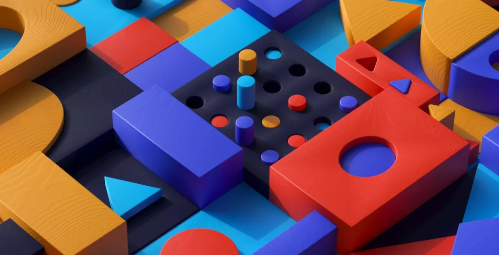 Image of colored shapes